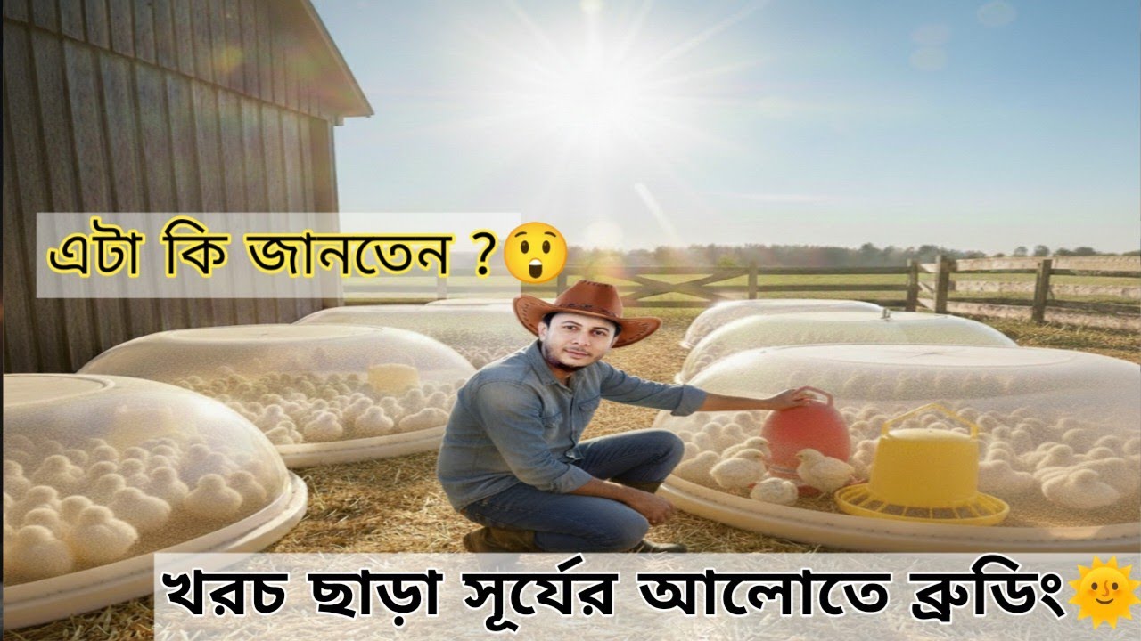 নতুন আইডিয়া !  সূর্যের আলোতে মুরগির বাচ্চা ব্রুডিং ট্রাই করলাম 