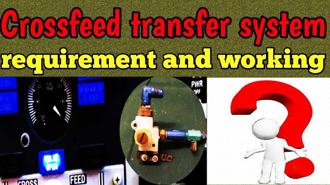 Crossfeed transfer system in hindi with DGCA questions #crossfeed-valve