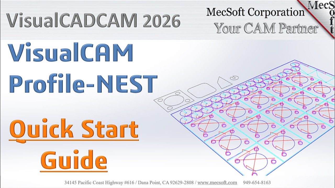 VisualCAD/CAM 2026 Profile-NEST Quick Start