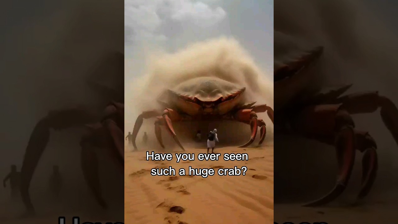 Have you ever seen such a huge crab?