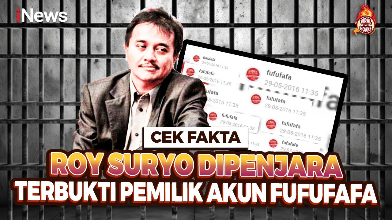 Cek Fakta, Roy Suryo Dipenjara Terbukti Pemilik Akun Fufufafa