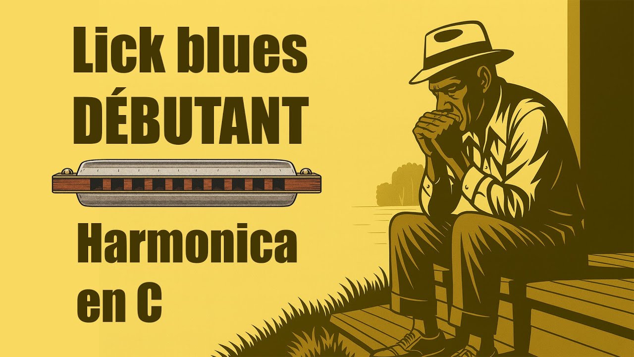 Apprends ce plan BLUES pour DÉBUTANT (harmonica : C)