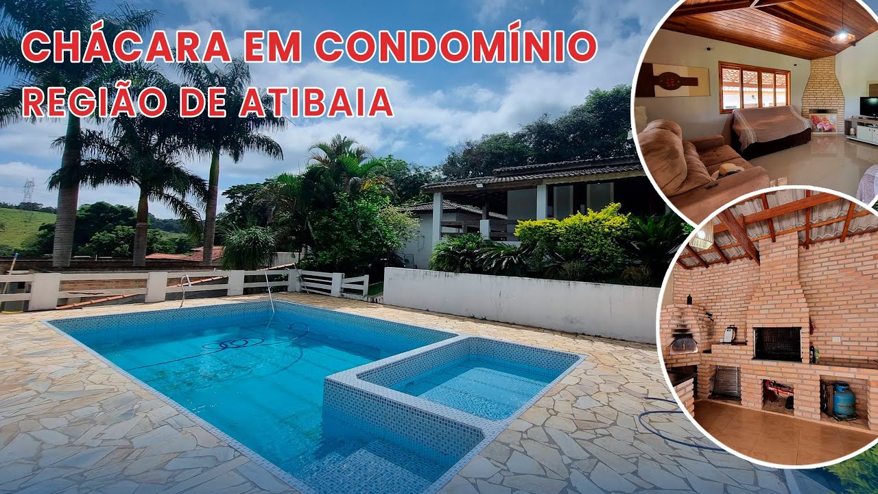 CHÁCARA NA REGIÃO DE ATIBAIA DENTRO DE CONDOMINIO | ESCRITURA | MOBILIADA - Heitor Neto #imoveis