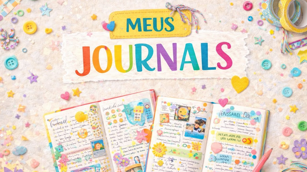 Jornaling. Flip Through. Colagem. Caderno.