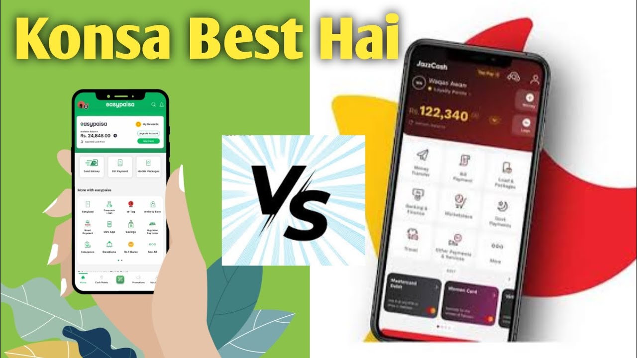 Easypaisa Vs Jazzcash Which is Best | Konsa acount acha hai easypaisa ya jazzCash 2025