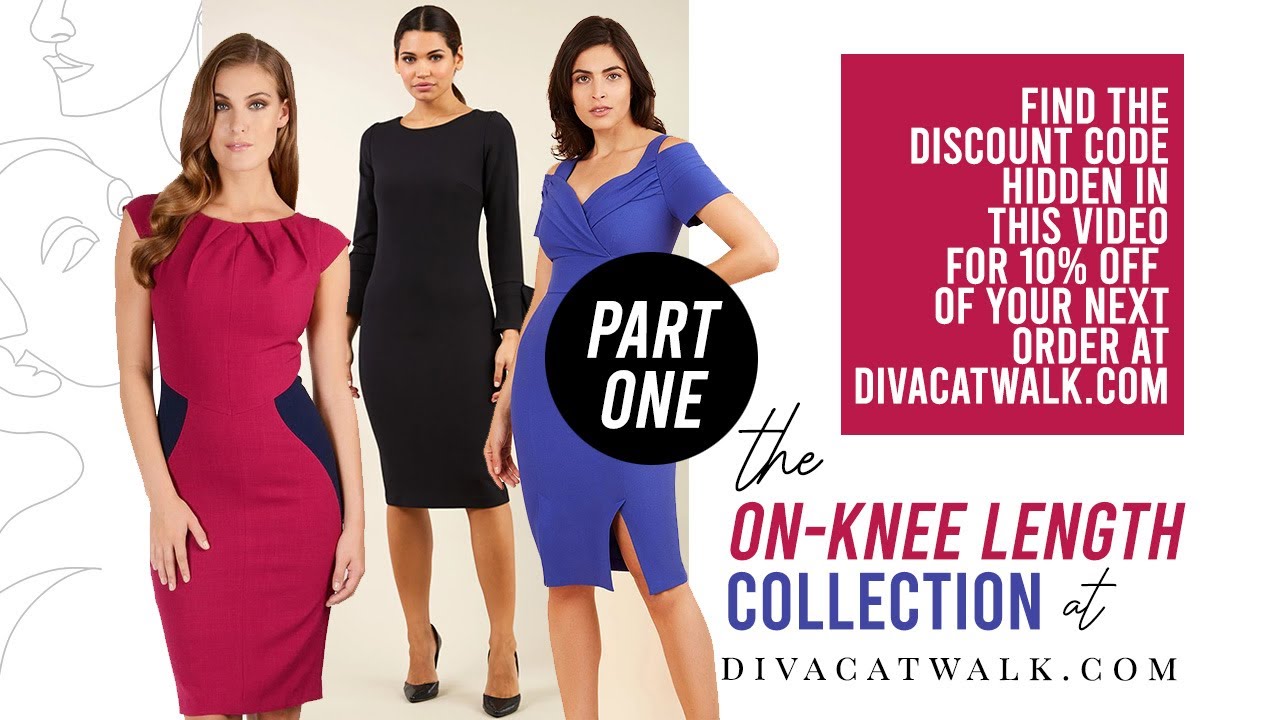 Knee-Length Dresses - Part 1: Knee Length Dresses for Wedding Guest, Dress Knee Length With Sleeves