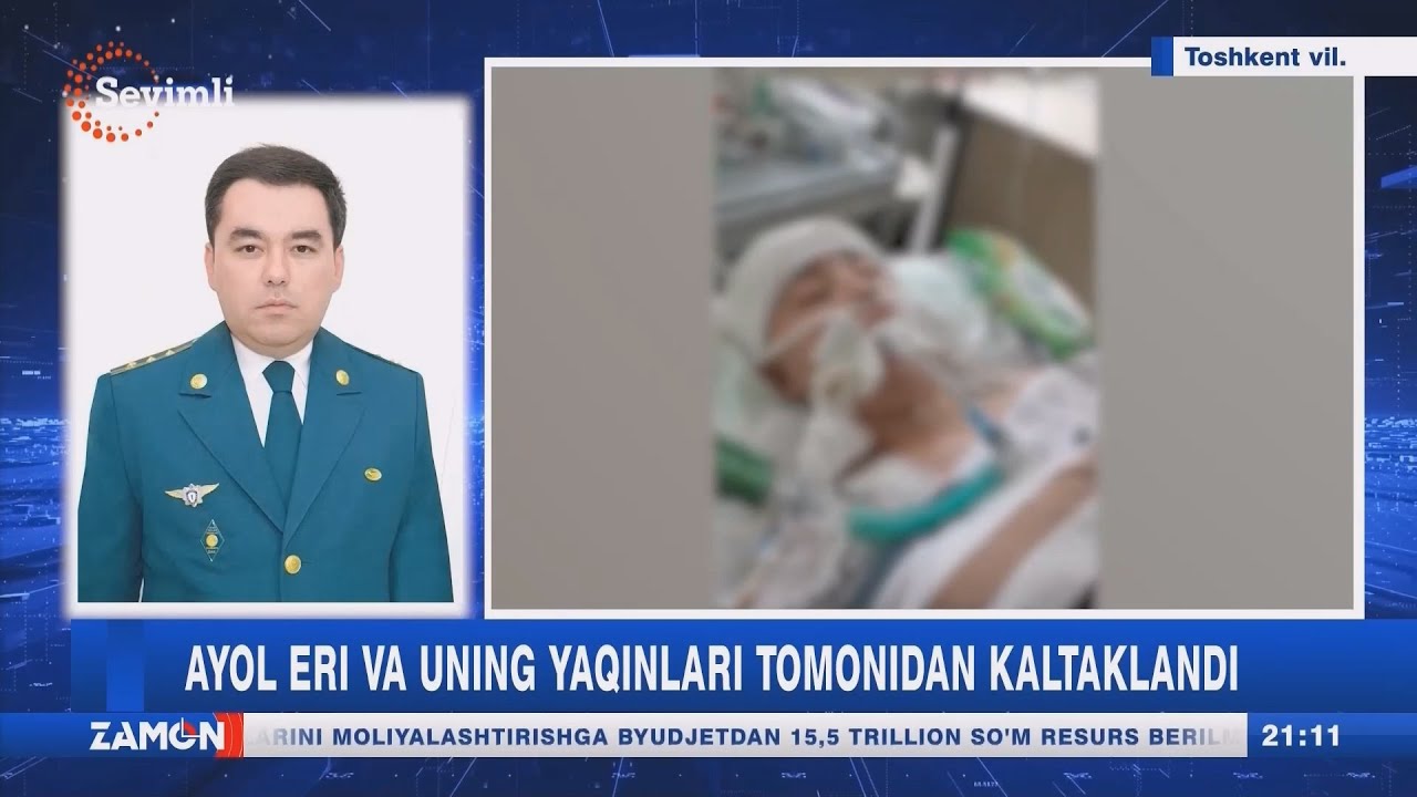 Ayol eri va uning yaqinlari tomonidan kaltaklandi (Toshkent v)