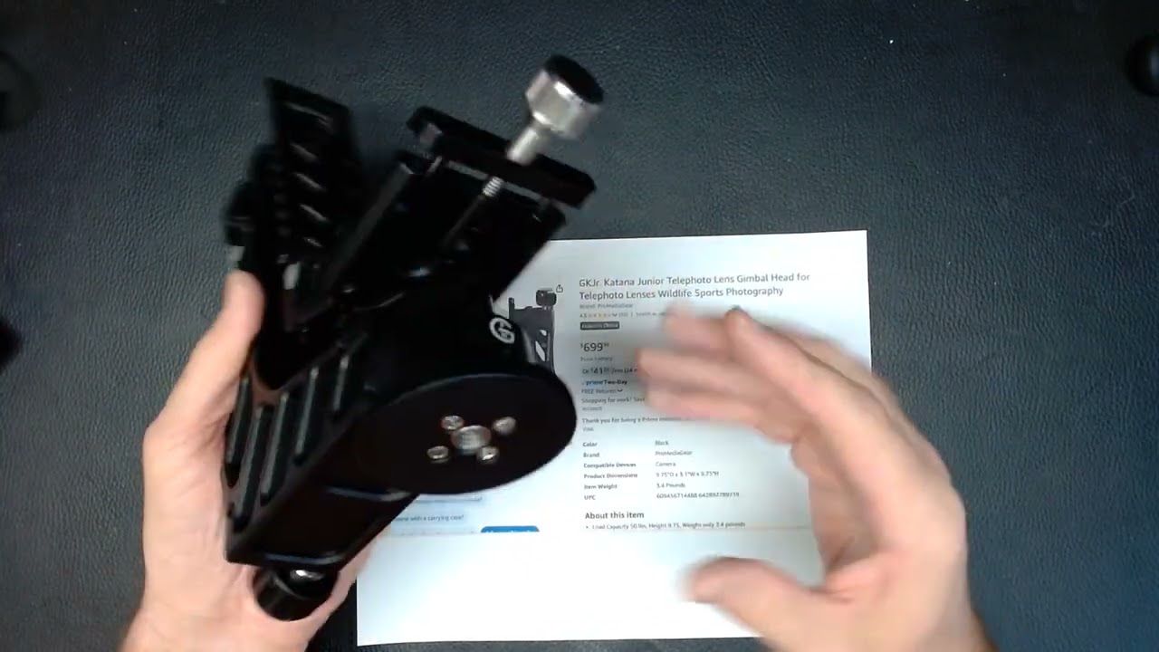 I decided on a Gimbal,  ProMediaGear GKJr Katana Pro