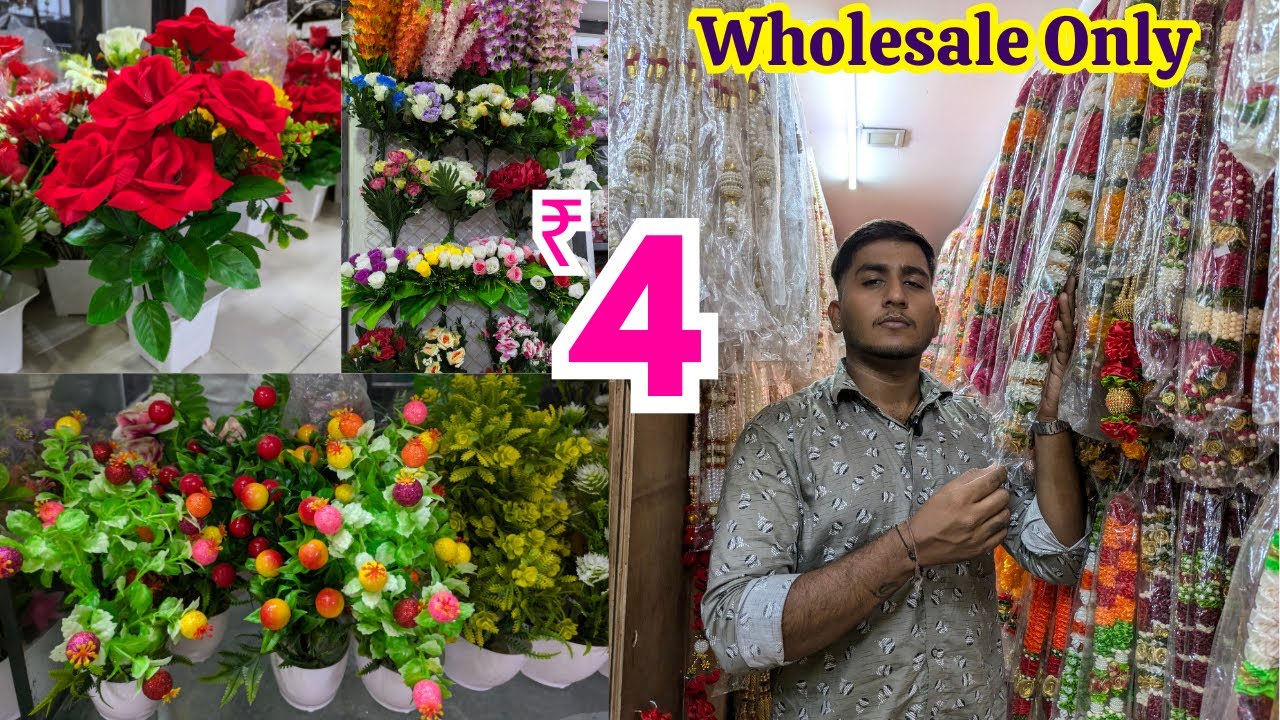 Hyderabad Wholesale Artificial flowers | పండగకు Best Flower Decoration Items & Garlands Collection