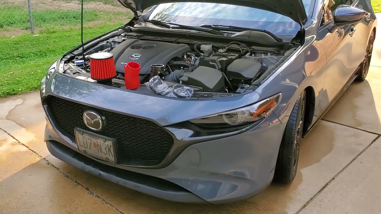 Mazda 3 2019 года оснащается системой впуска Corksport High Flow, и автомобиль оживает. Простая у...