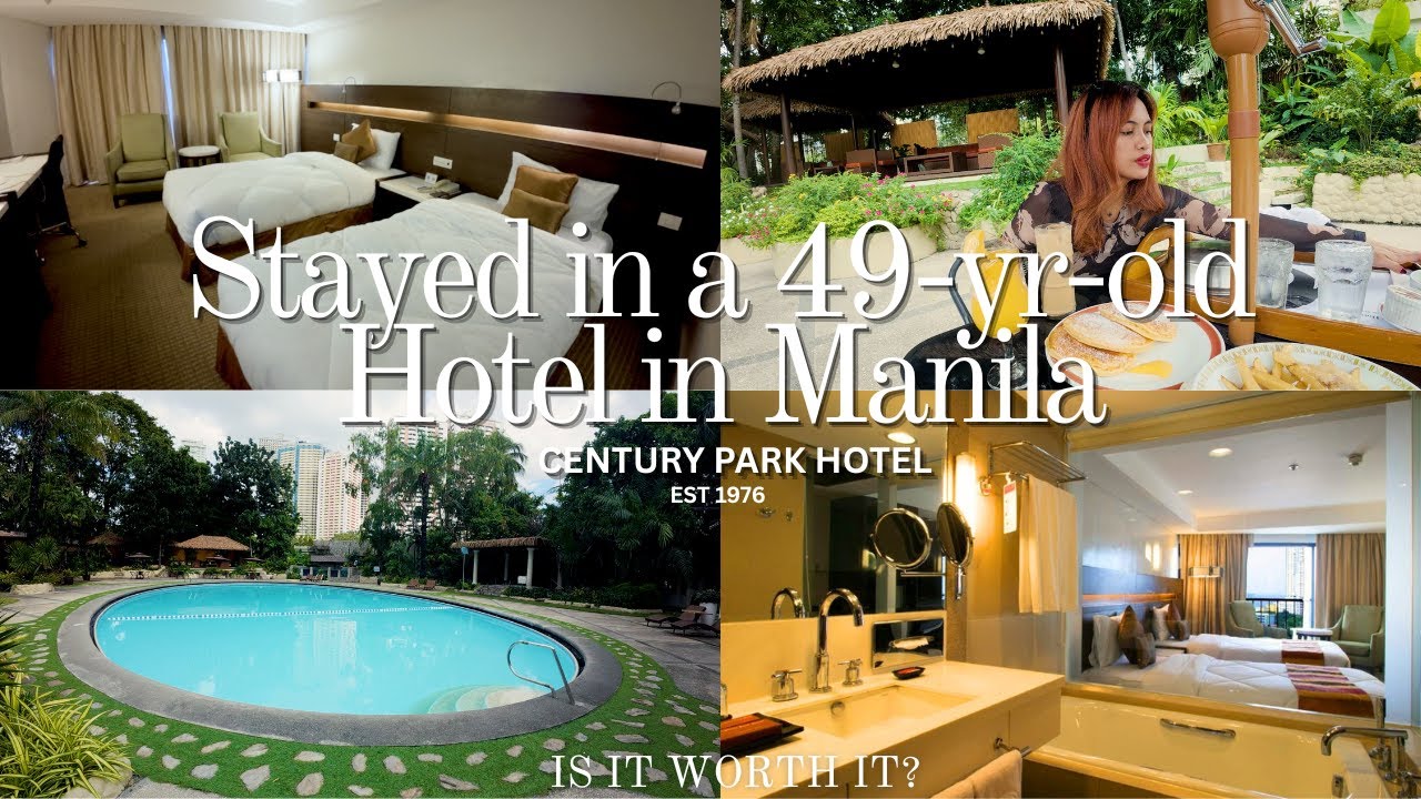 What's Inside a 49-Year-Old Hotel in Manila? | Before my US Visa Got denied | Century Park Hotel 🇵🇭