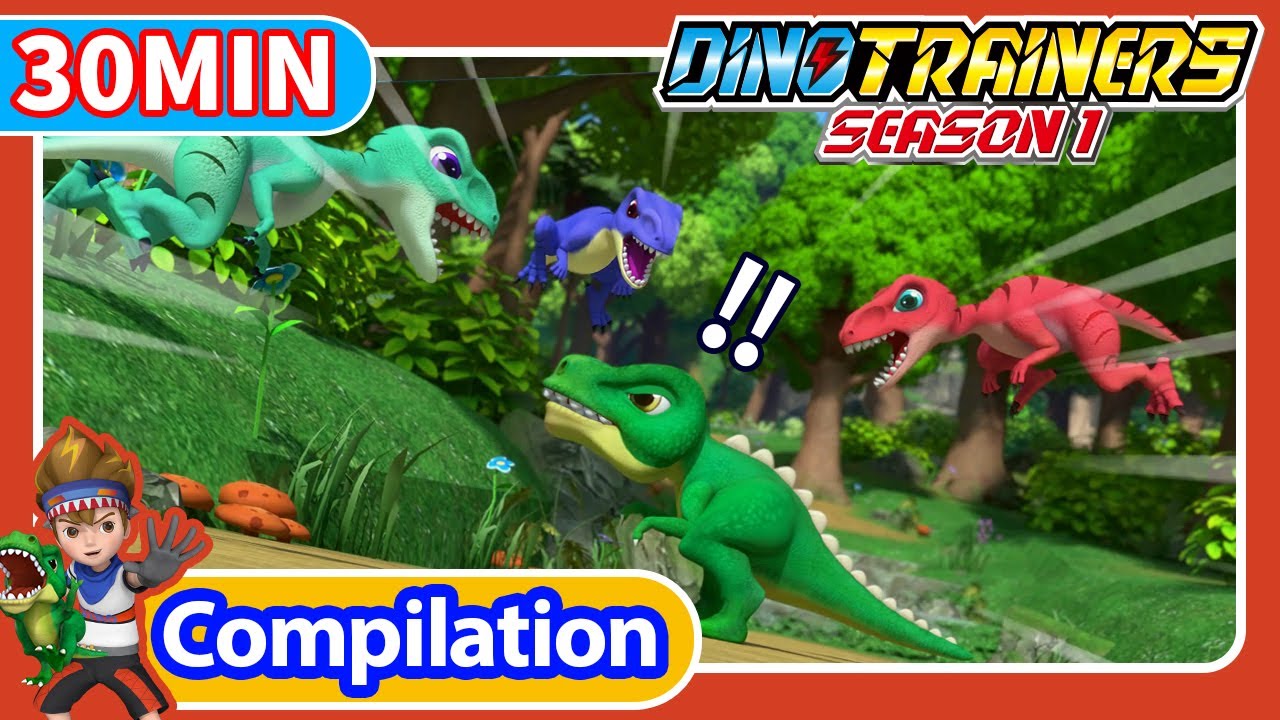 Dino Trainers S1 Compilation [13-15] 30min | Dinosaurs for Kids | Trex | Cartoon | Toys | Robot