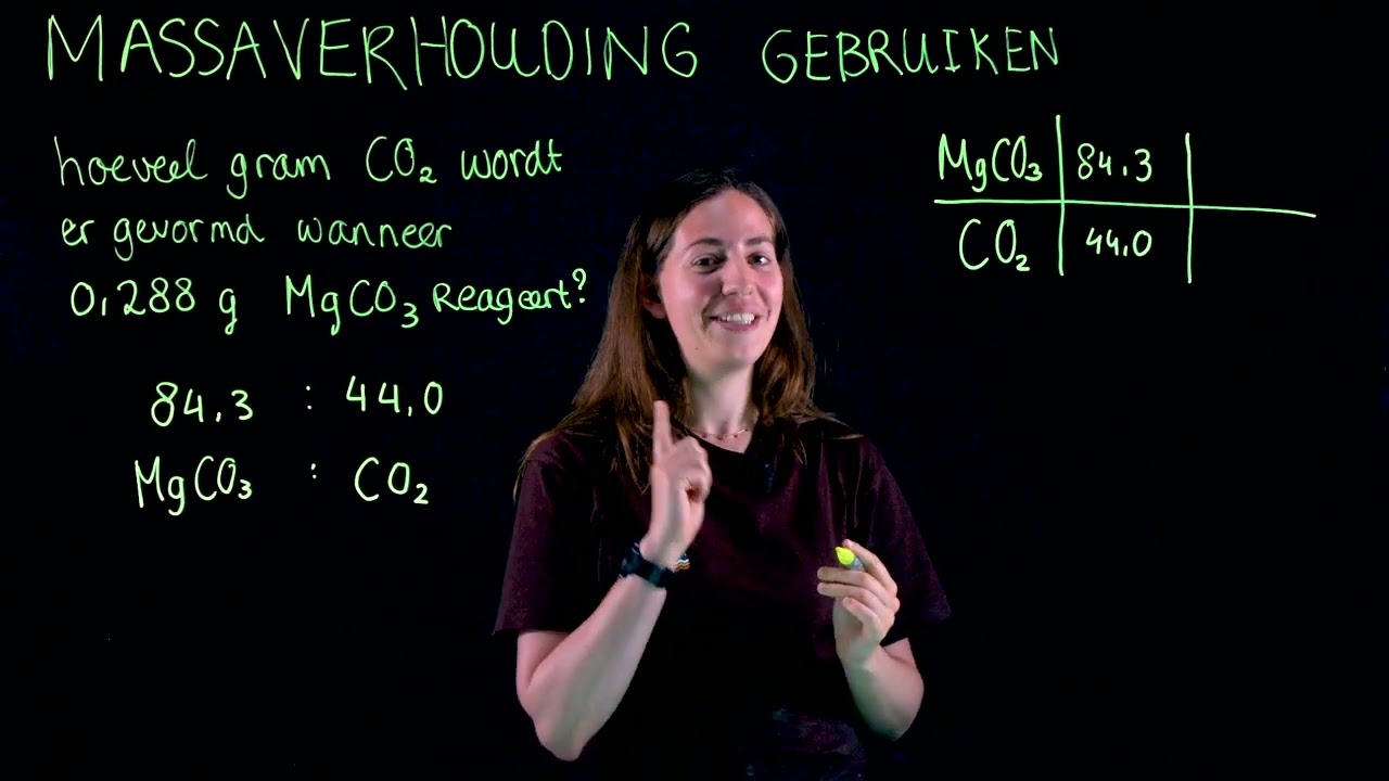 Scheikunde uitlegfilmpje – Hoe gebruik je een massaverhouding? – SistersinScience_NL