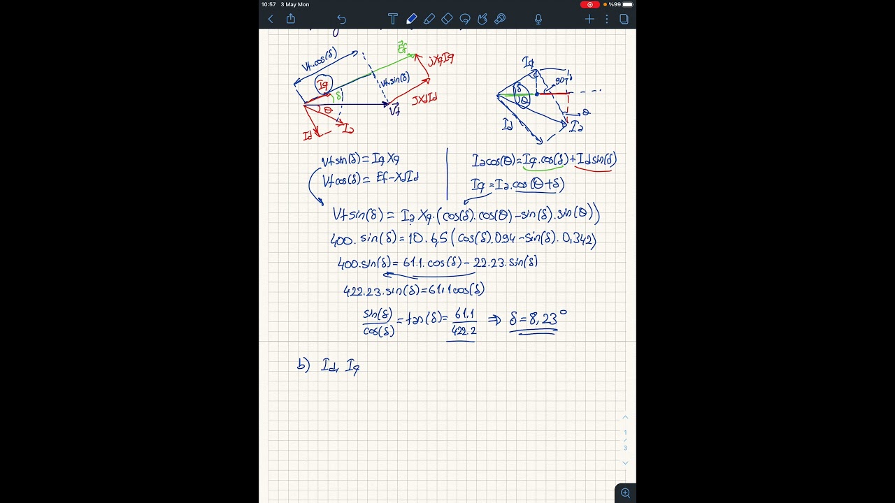 Salient Pole Generator Example Solution