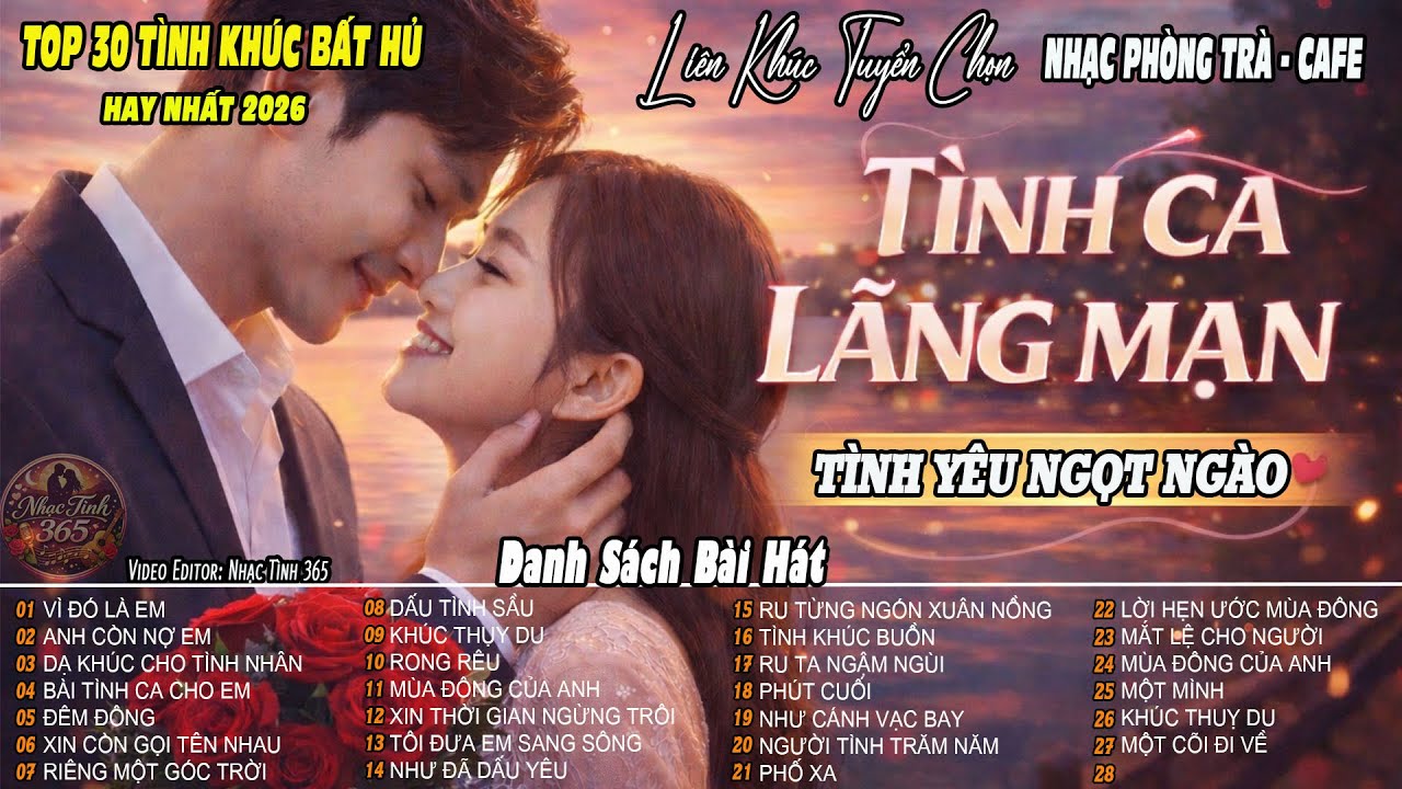 Tình Ca Lãng Mạn | LK Nhạc Phòng Trà - Cafe I Tình Khúc Bất Hủ Sâu Lắng Cho Ngày Bình Yên