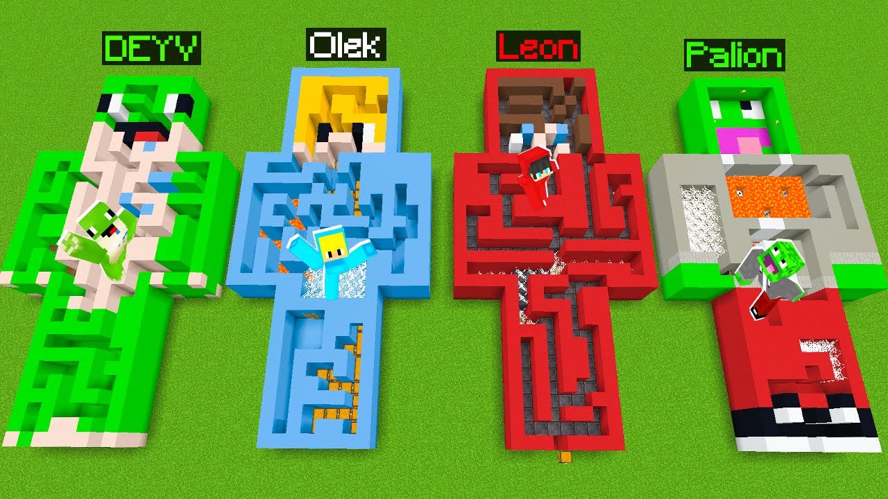LABIRYNT PALION vs DEYV vs OLEK vs LEON w Minecraft!