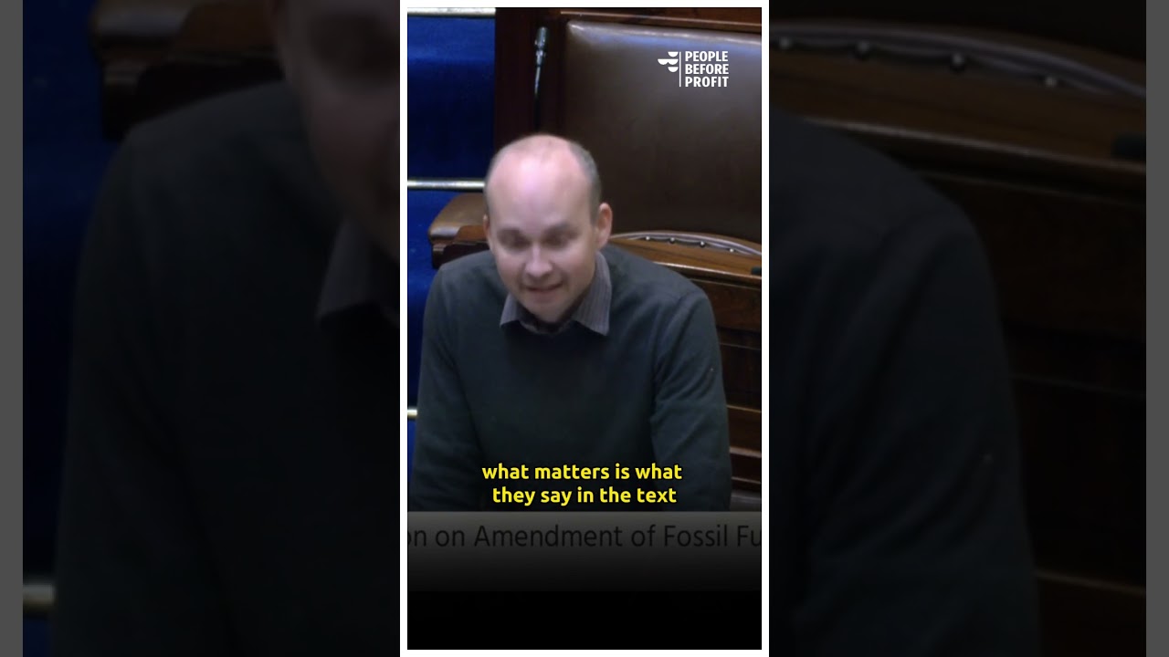 Cutting through Greenwashing of COP28 - 13.12.23 [Paul Murphy TD]