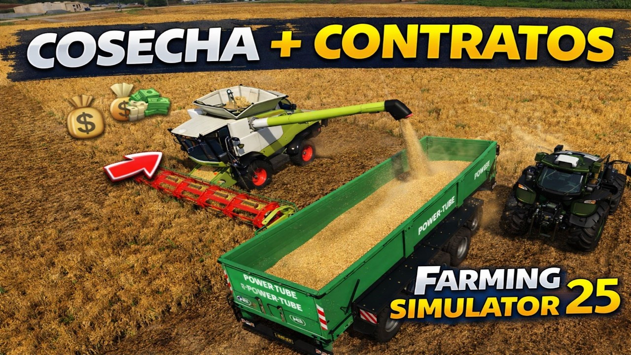 Nuevo Campo de Chícharos 🌱 | Cosecha,Contratos y Preparativos para la Fábrica | Farming Simulator 25