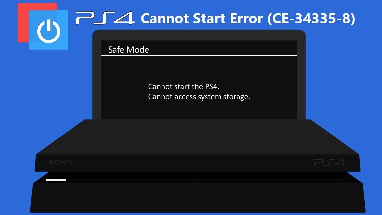 PS4 Slim не запускается (CE-34335-8) Исправление проблемы с доступом к системному хранилищу