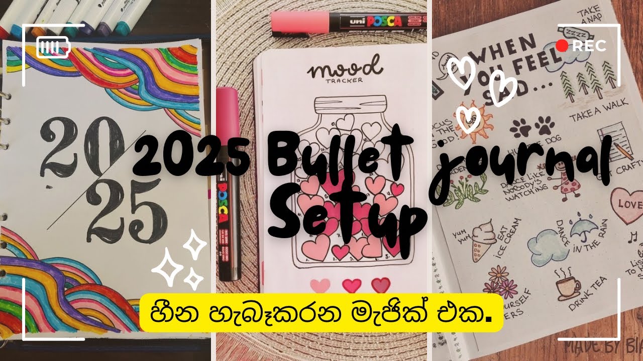 2025 අවුරුද්ද හරියටම plan කරමු 🧿🫰💗|හීන වලට යන්න මැජික් පාරක් 💕✨#bulletjournalsetup #journaling