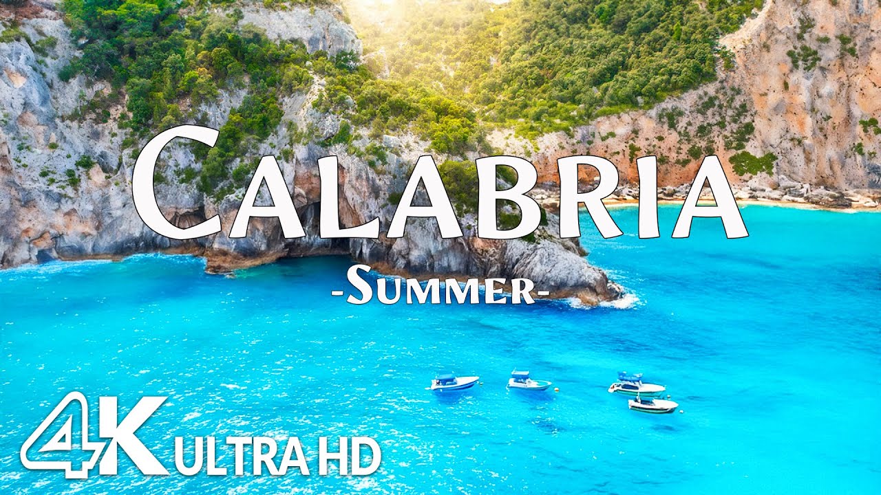Calabria 4K - Pristine Beaches, Ancient Coastal Towns & Italy’s Hidden Paradise with Relaxing Music