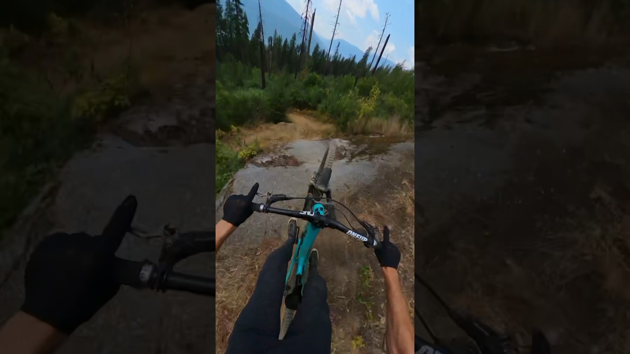 Jumping the famous Shitaker Gap in Nelson, BC! #mountainbike #gopro