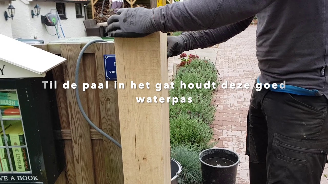 Hoe plaats ik een houten poort