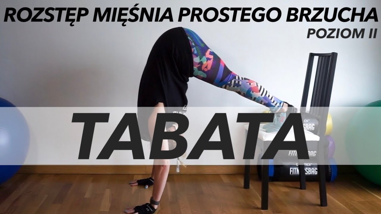 TABATA - ROZSTĘP MIĘŚNIA PROSTEGO BRZUCHA - POZIOM II