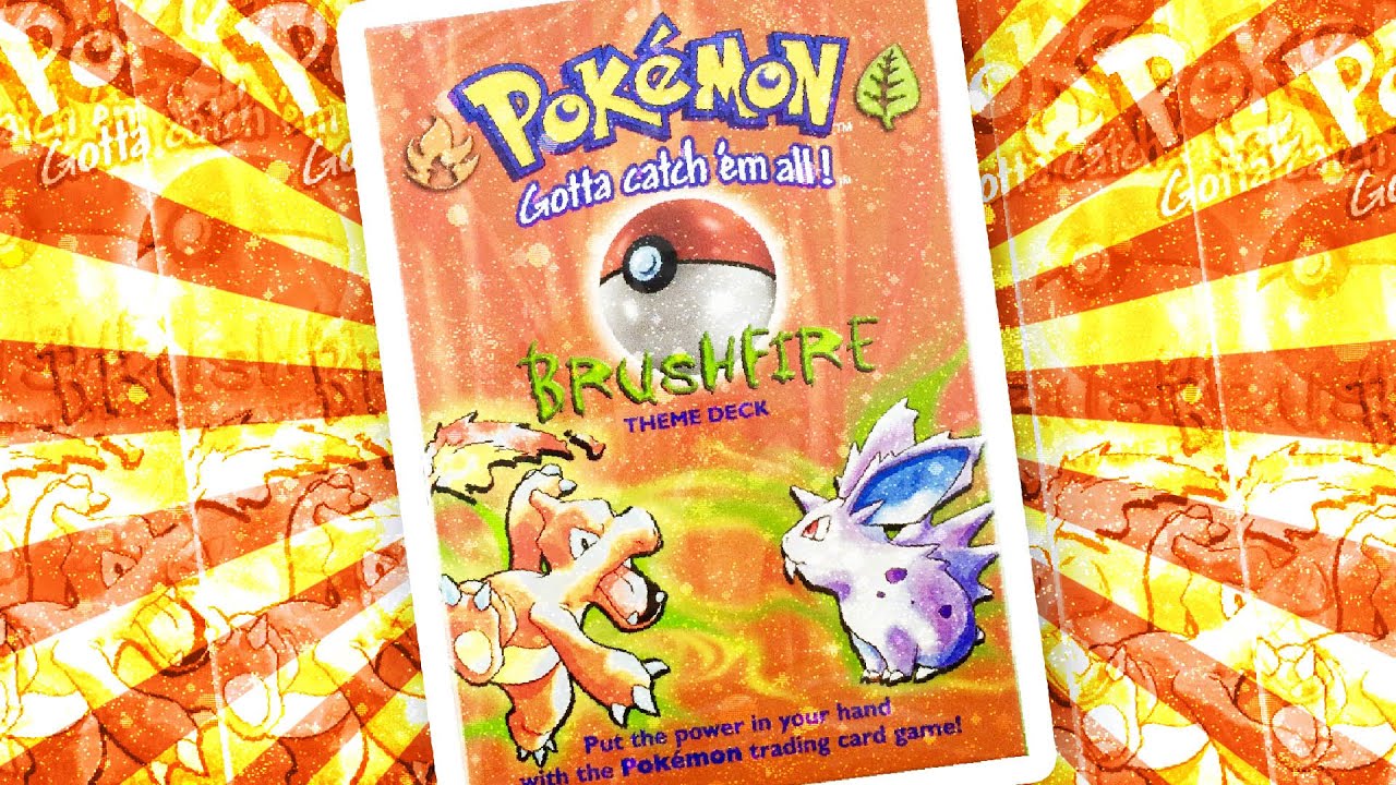Opening 13x BRUSHFIRE Base Set Theme Decks - SHADOWLESS Pokemon !!!