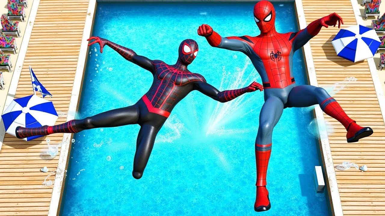 SPIDERMAN x MILES MORALES Jumps/Fails - Funny Gameplay Fails Compilation