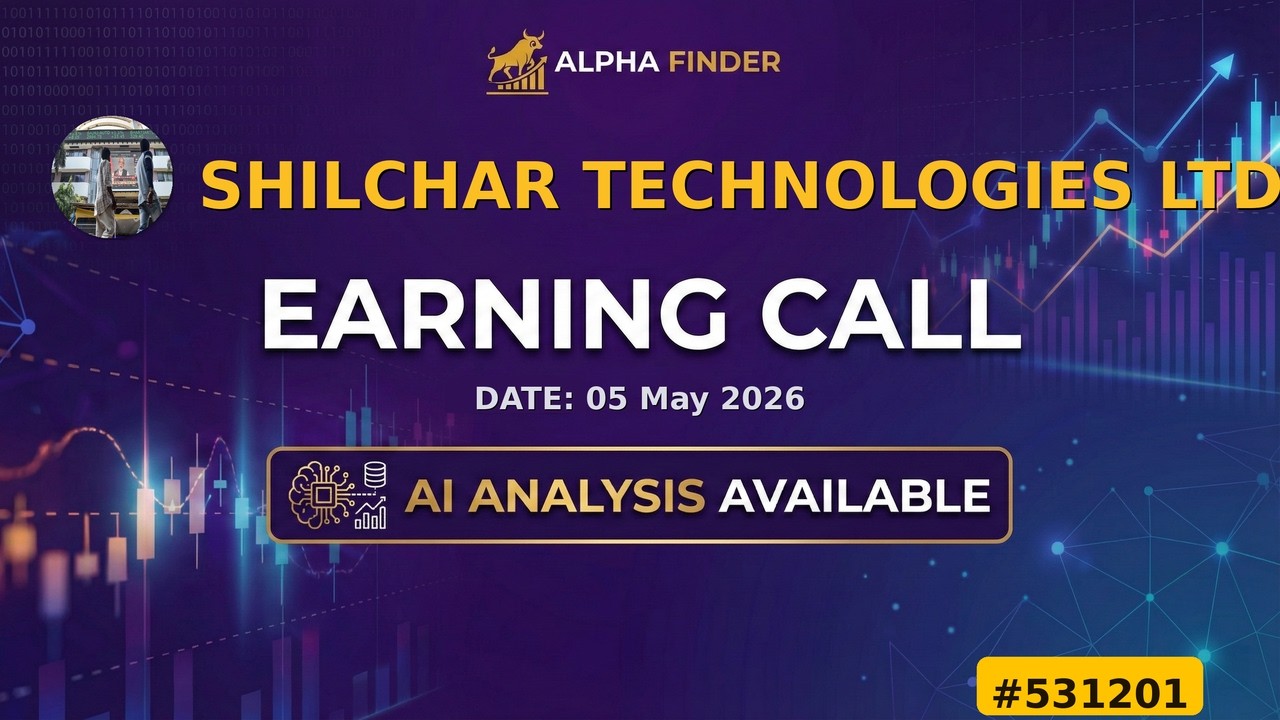 Shilchar Technologies Ltd (531201) | 531201 | Earning Call | Alfa Finder