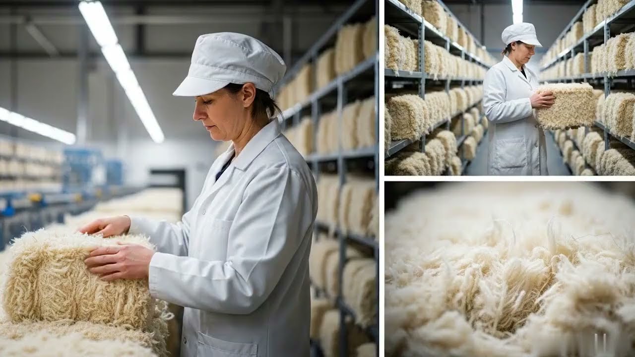 Modern Factory processing sheep wool for warm blanket Manufacturing