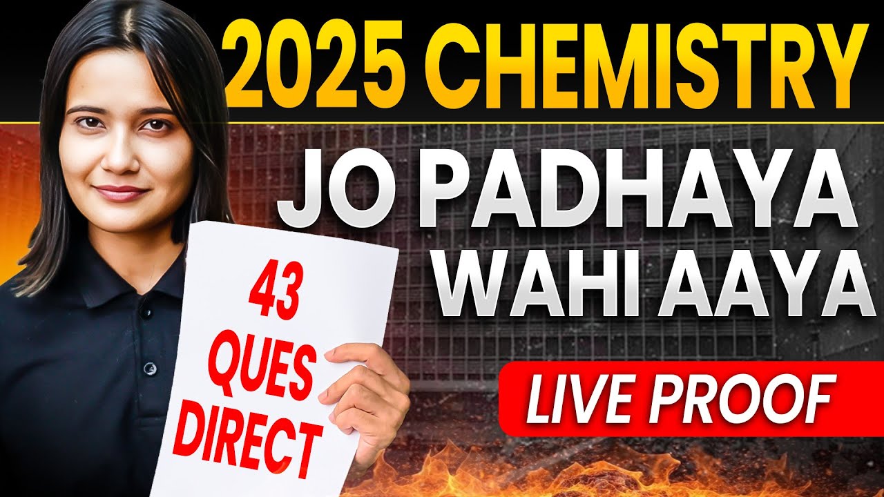 43 direct questions came in NEET 2025 from my Chemistry notes | Anjali ma’am