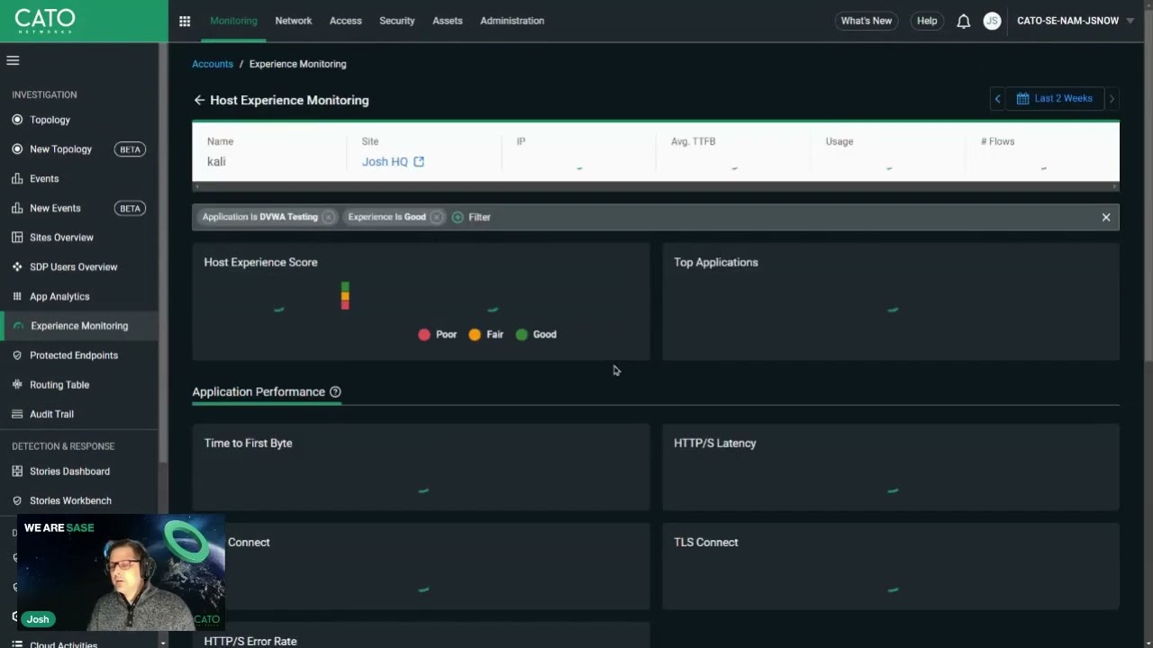 Experience Monitoring Custom Applications w/ Cato Networks
