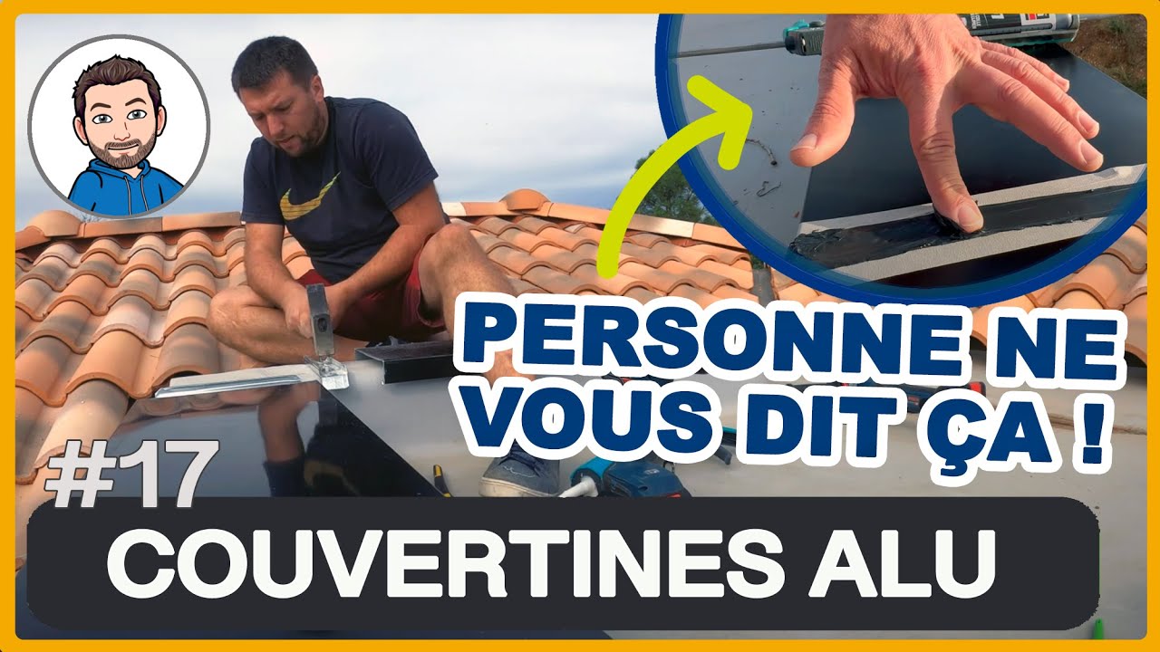 Pose des COUVERTINES ALU - Finition et étanchéité parfaite des acrotères