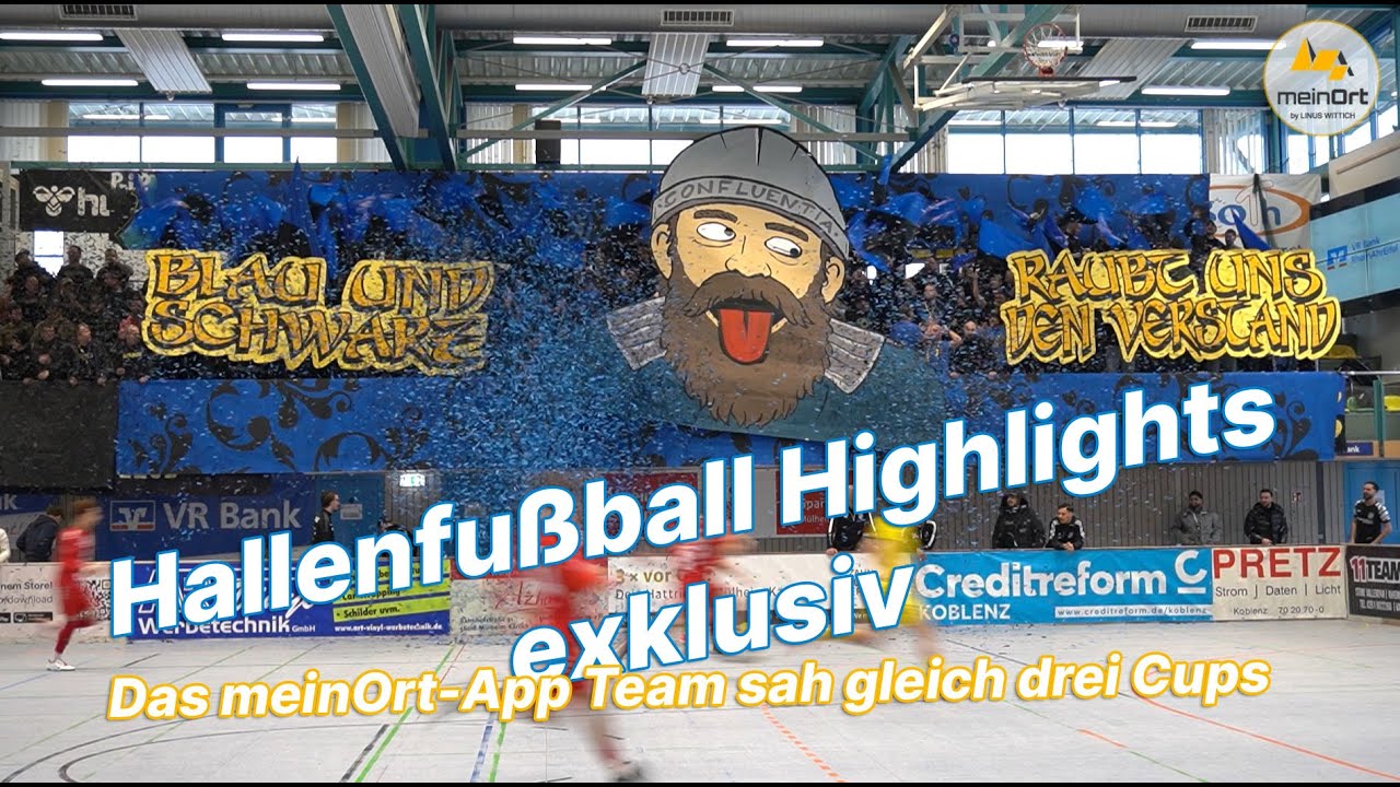 Hallenfu&szlig;ball Highlights exklusiv &ndash; Das meinOrt-App Team sah gleich drei Cups