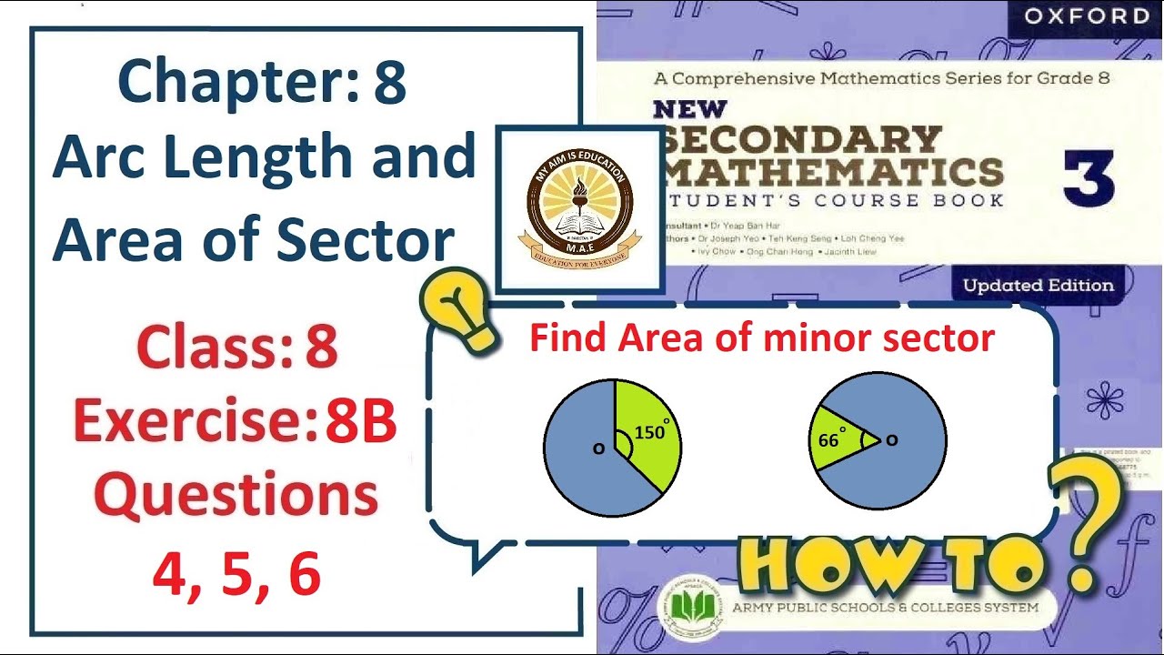 Exercise 8B Question 4, 5, 6 – (Circles/Perimeters)  Complete solution – APS Math Class 8.