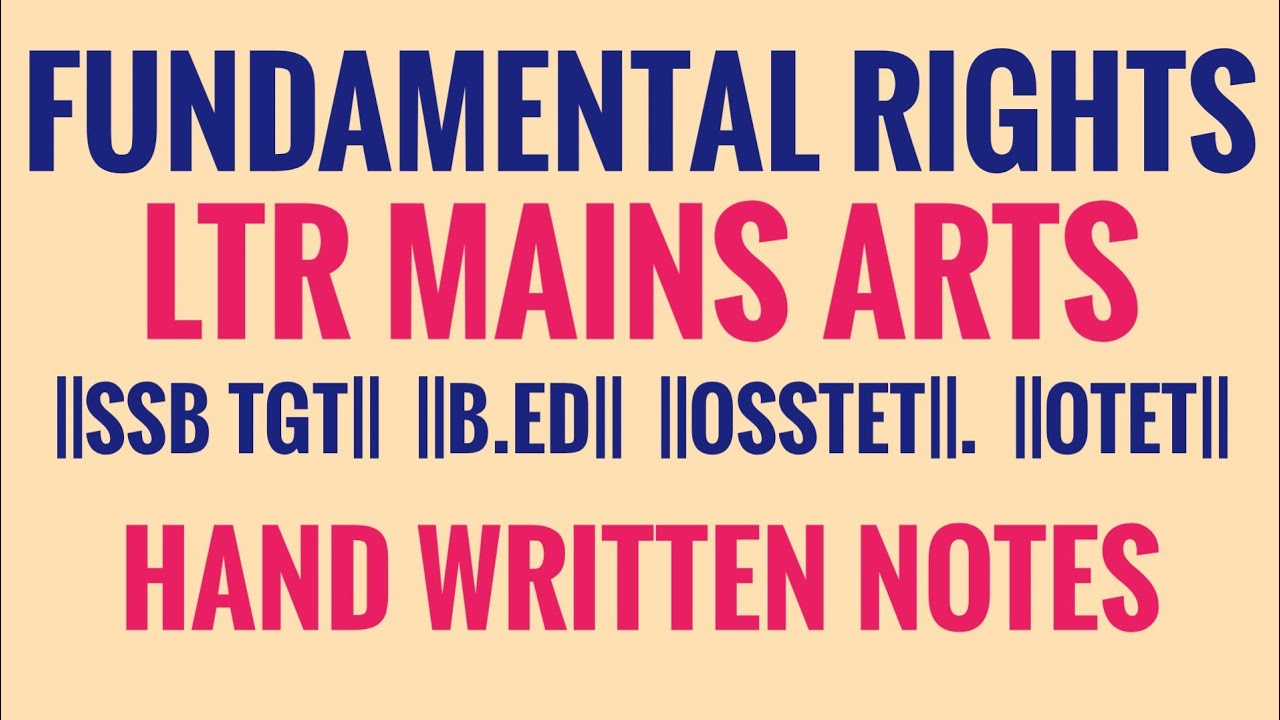 Fundamental Rights Complete Theory | Easy Explanation + Handwritten Notes for Exams