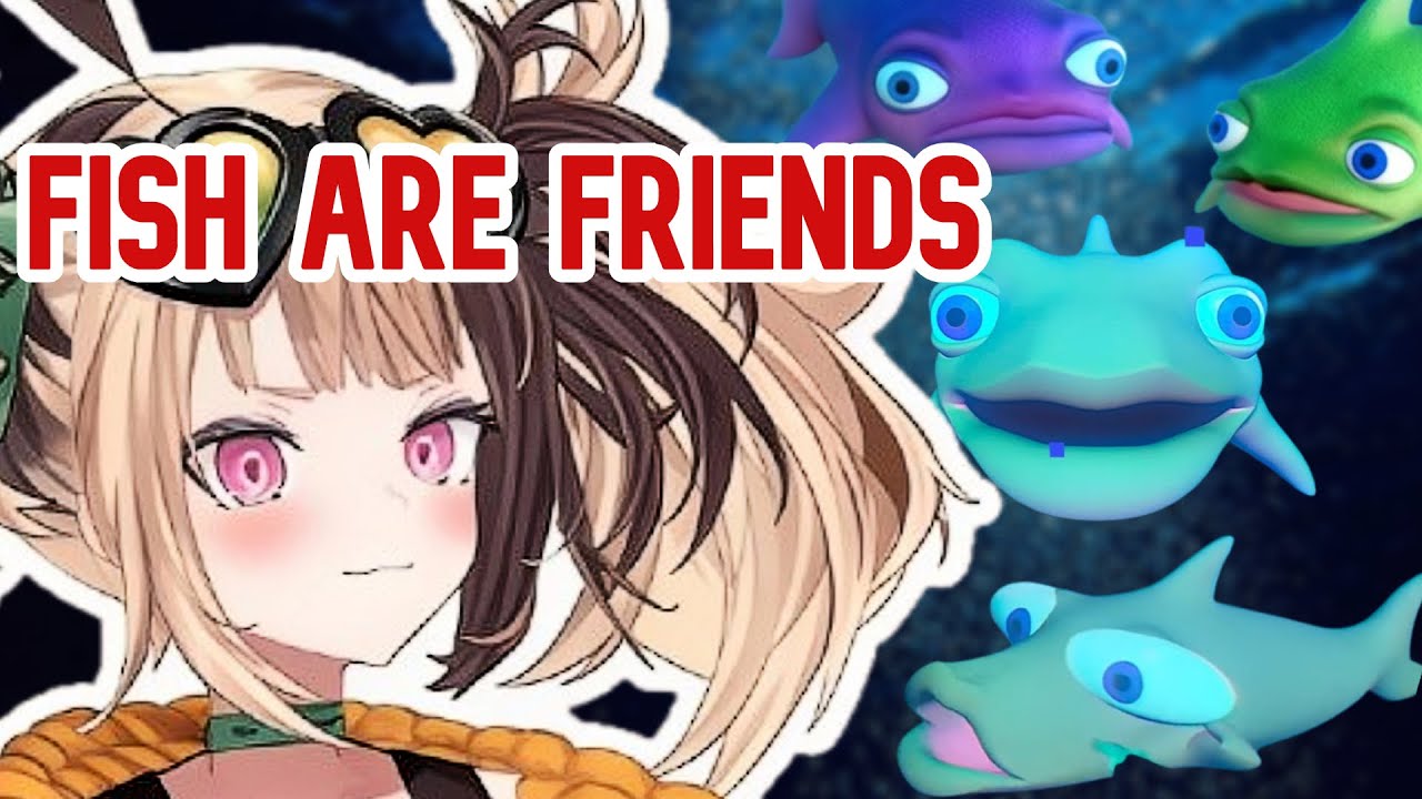 Gigi Enjoying Her Time With “Friendly” Fish in Subnautica