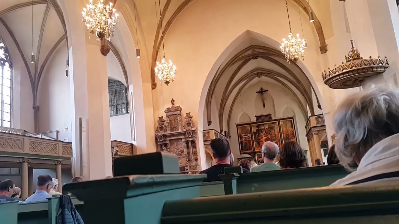 루터가 목사가 되고 처음으로 시무한 독일 Wittenberg Stadt Kirche 예배실황(성 마리엔 교회 Saint Marien Kirche)