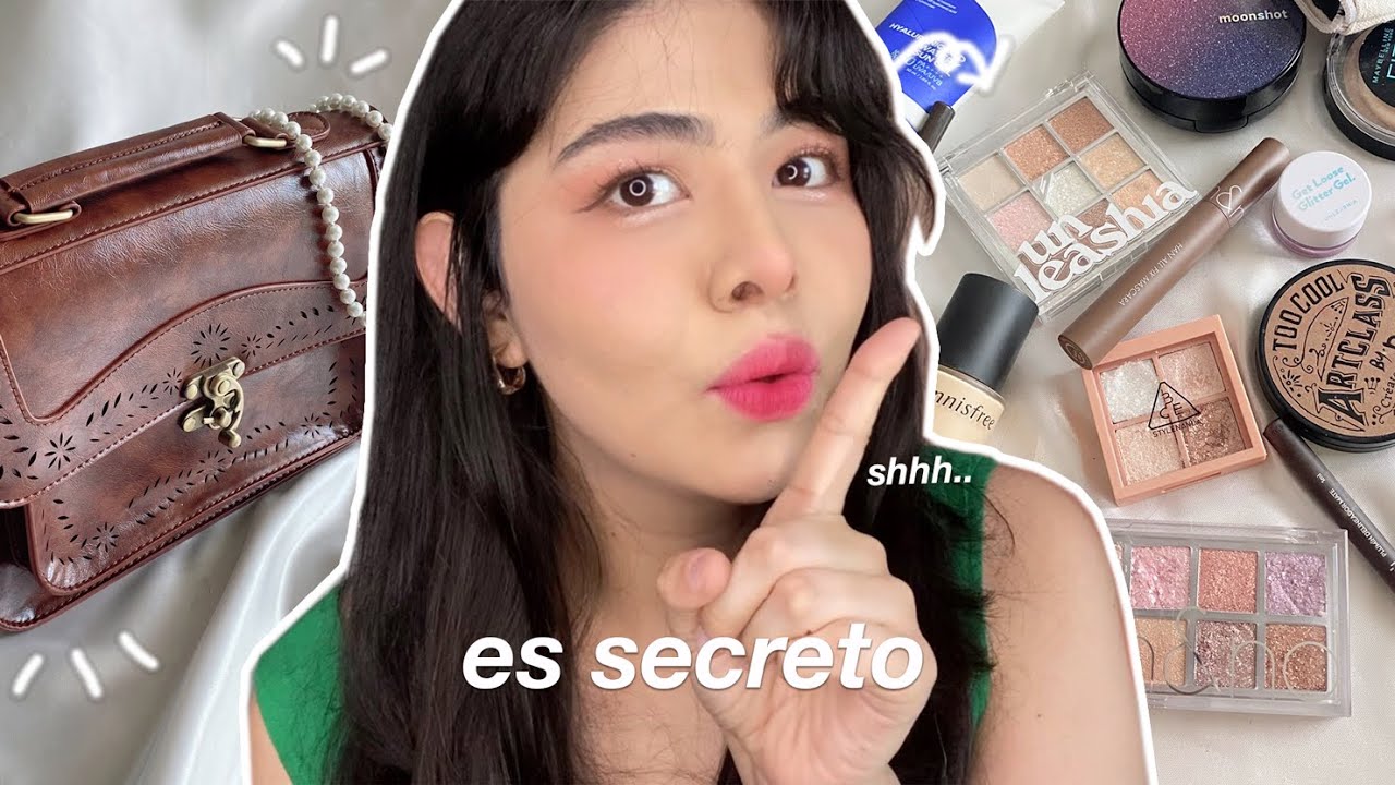 &iquest;Que llevo en mi BOLSA? + mis B&Aacute;SICOS de maquillaje COREANO 🇰🇷🤫 | priso blossom