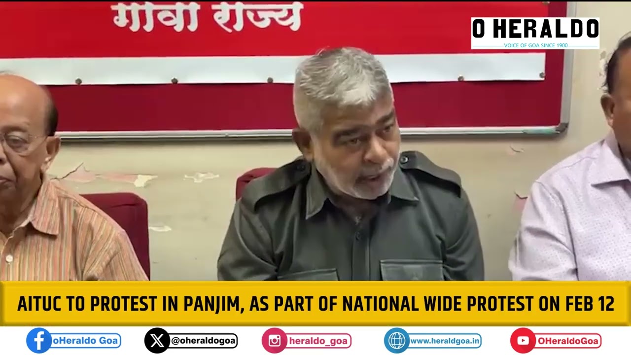 AITUC to protest in Panjim, as part of National wide Protest on Feb 12