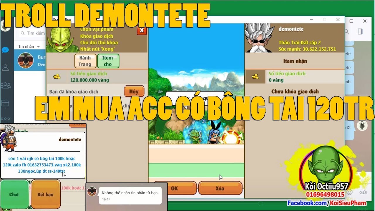 [ Bình Luận NR ] Troll Demontete Thánh Lừa đảo..Anh Ơi Em Mua Ac Có Bông Tai