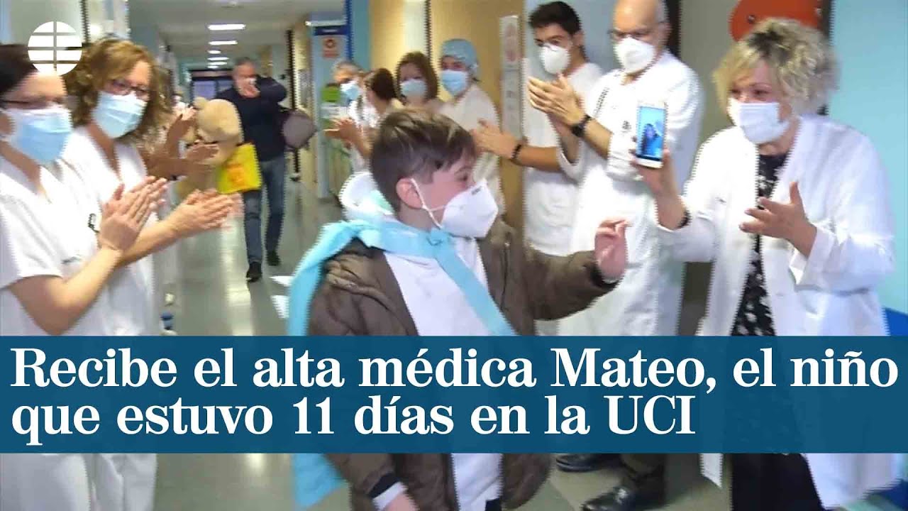Recibe el alta médica Mateo, el niño que estuvo 11 días en la UCI