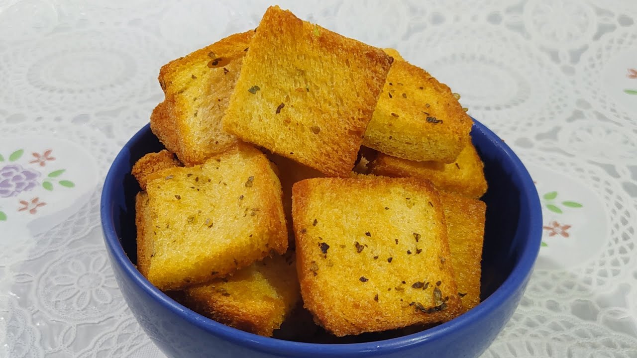 MINI TORRADAS DE P&Atilde;O DE FORMA NA AIR FRYER | Receitas da Lauri