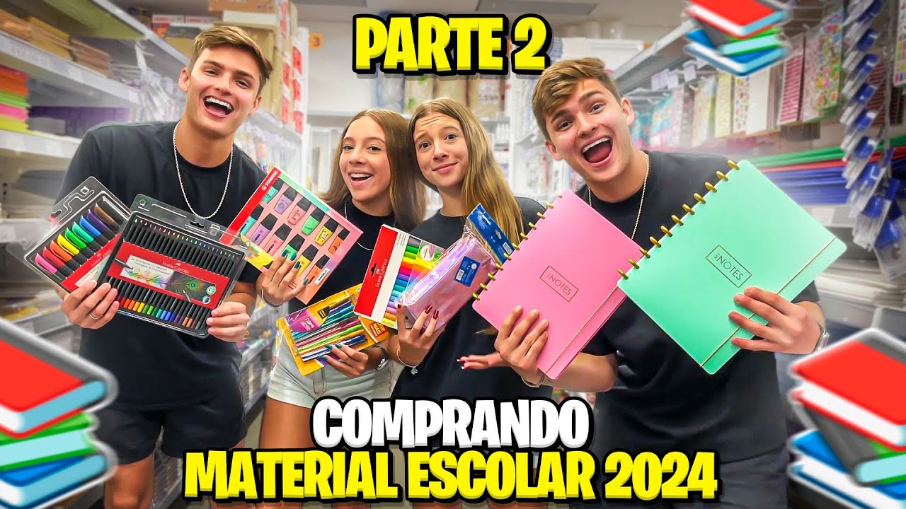 COMPRANDO O MATERIAL ESCOLAR 2024 DAS NOSSAS IRMÃS! •Irmãos Scribel•