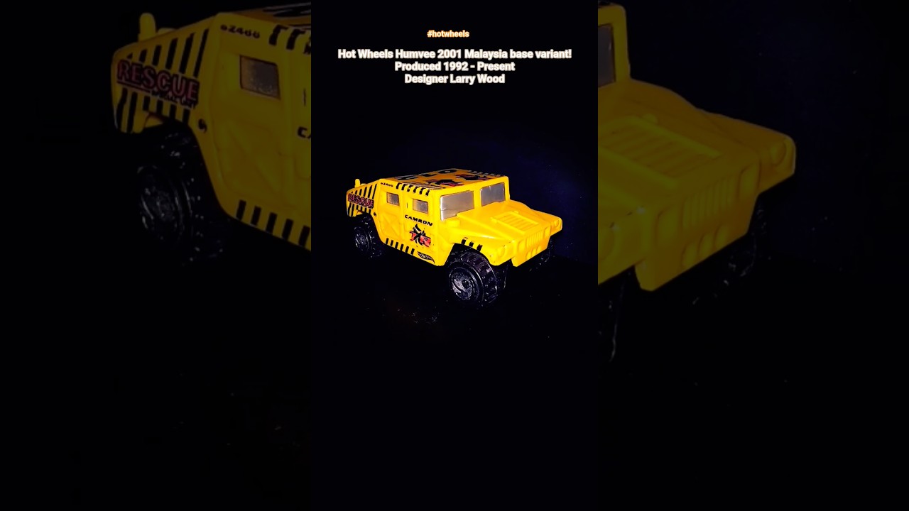 Hot Wheels Humvee 2001 Malaysia base variant Produced 1992 Present Designer Larry Wood 