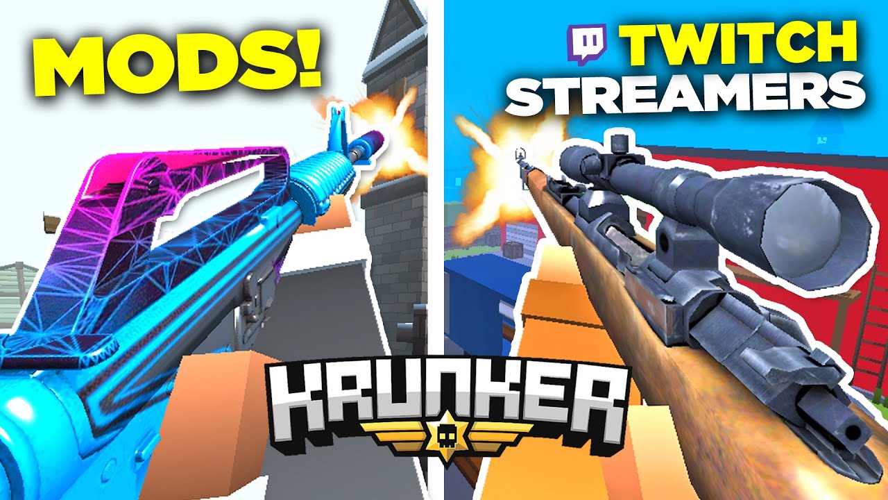 Я попробовал модпаки для Krunker.io от стримера Twitch (FrostyWolf и другие).