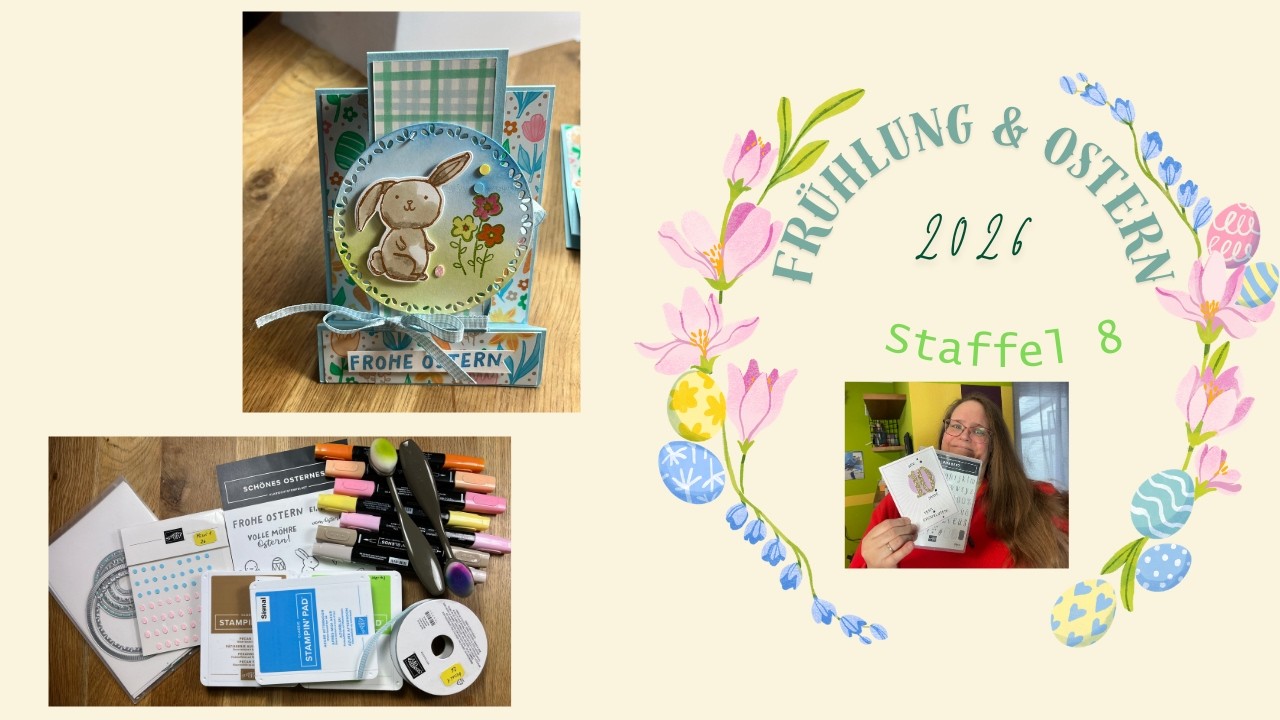 Staffel8.3.  Falt Häschen Karte mit Stampin´Up!