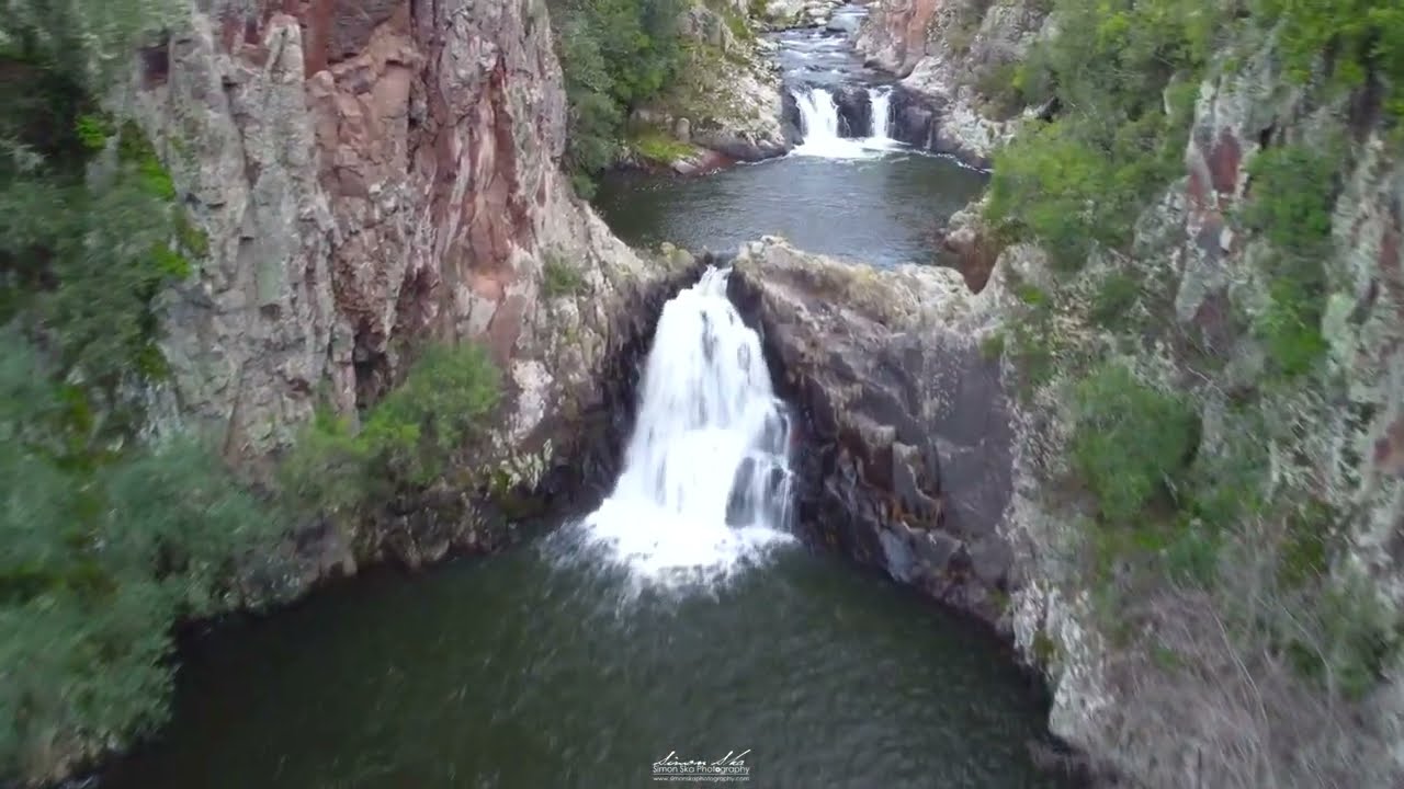 Cascate Santale (Padria - Sardegna) aerial drone